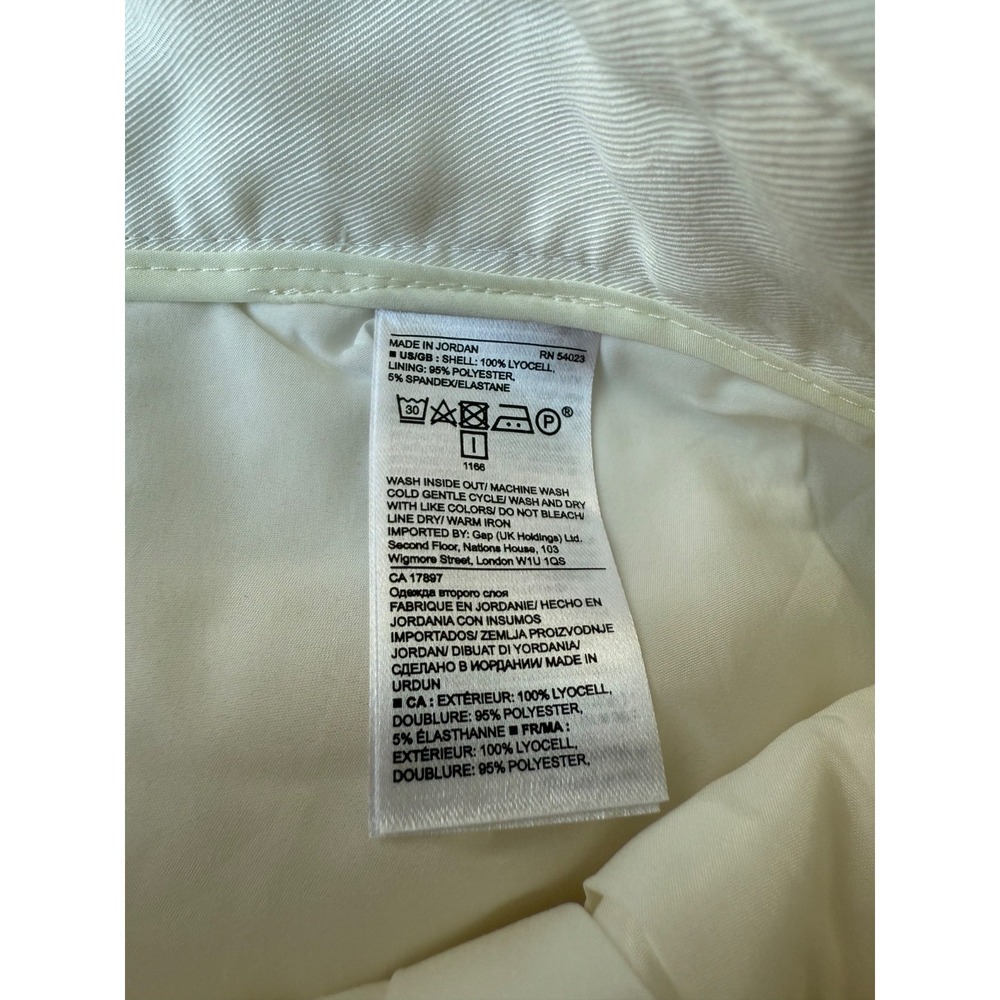 Banana Republic Shorts Bermuda Tie Waist Pleated Front Stretch |‎ Womens Size 8 - Picture 5 of 11